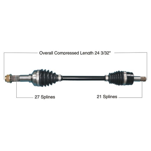 TYTANEUM 813-0339 Tytaneum Tytaneum Heavy Duty Cv Axle Yamaha Front Left 813-0339