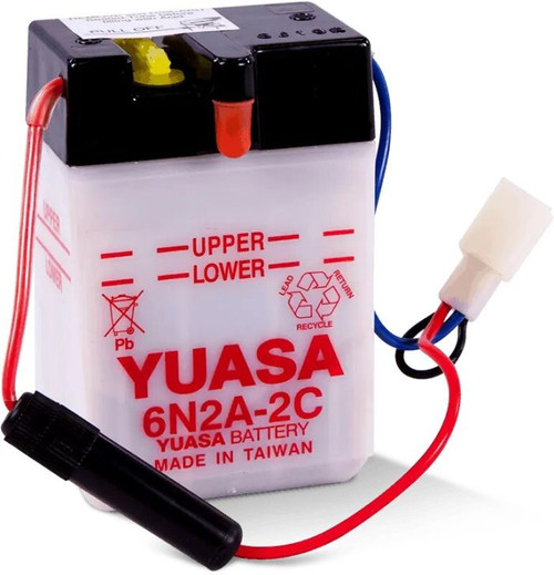 Yuasa Battery Conventional 6N2A-2C 6 Volt Battery Yuam262Ac