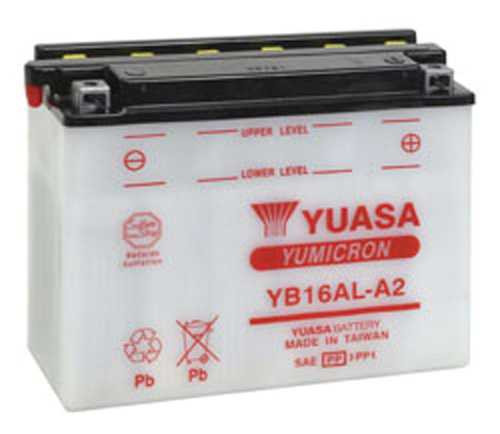 YUASA BATTERY YUAM22162 Yuasa Battery Yuasa Yb16Al-A2 Yumicron-12 Volt Battery Yuam22162