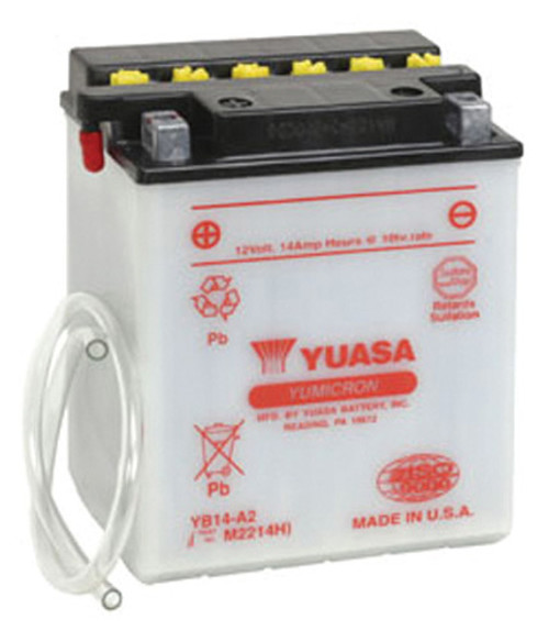 Yuasa Battery Yuasa Yb14-A2 Yumicron-12 Volt Battery Yuam2214Hind