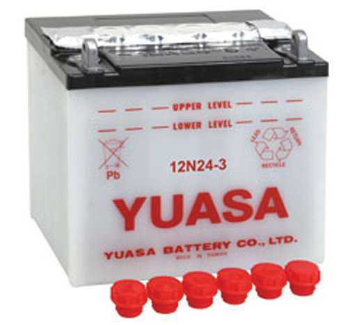 YUASA BATTERY YUAM2224D Yuasa Battery Yuasa 12N24-3 Conventional 12 Volt Battery Yuam2224D