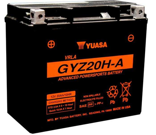 YUASA BATTERY YUAM720GHA Yuasa Battery Yuasa Gyz20Ha Factory Activated Battery Yuam720Gha