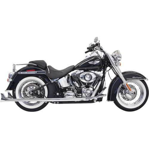 Bassani Xhaust True Duals Exhaust System With Fishtail Mufflers - 33" - Softail 1S26E-33
