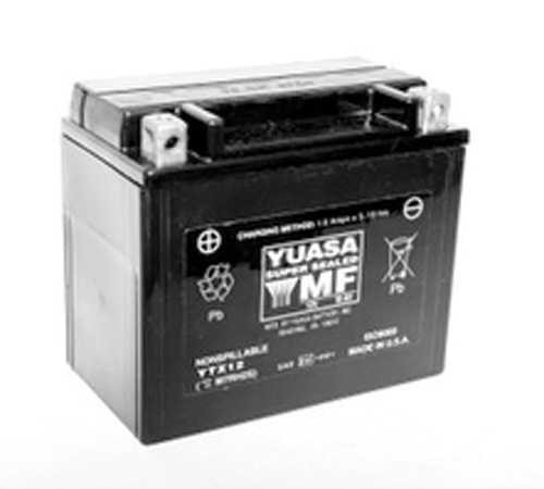 YUASA BATTERY YUAM7RH2STWN Yuasa Battery Yuasa Ytx12 Factory Activated Maintenance Free 12 Volt Battery Yuam7Rh2Stwn