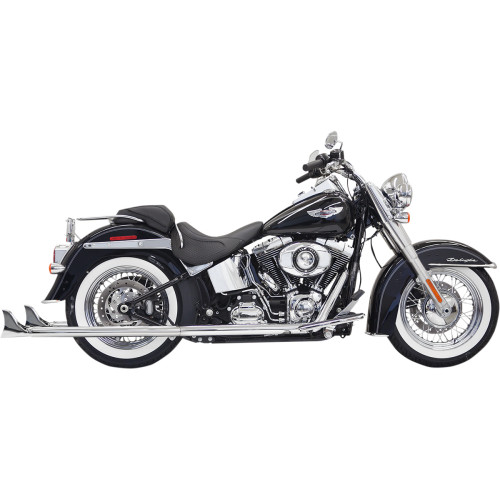 Bassani Xhaust True Duals Exhaust System With Fishtail Mufflers - 36" - Softail - Baffle Included 1S66E-36