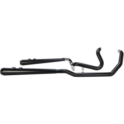 BASSANI XHAUST 1F66RB Bassani Xhaust Down Under Exhaust - Black - Megaphone 1F66Rb