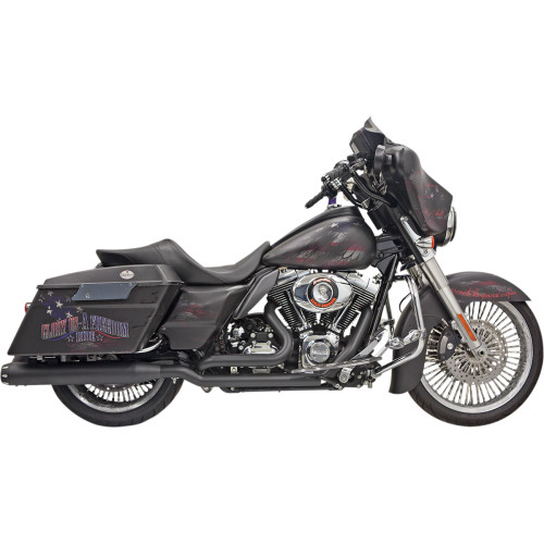 Bassani Xhaust Down Under Exhaust - Black - Straight Can 1F76Rb Bassani Xhaust Down Under Exhaust - Black - Straight Can 1F76Rb