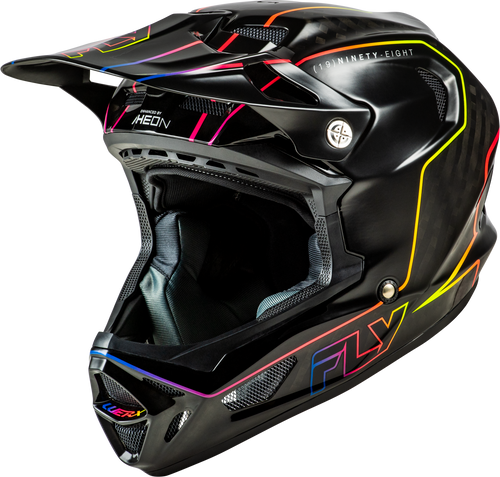 Fly Racing 73-9233XS Fly Racing Werx-R Flow Carbon Helmet Black Carbon/Black/Multi Xs 73-9233Xs