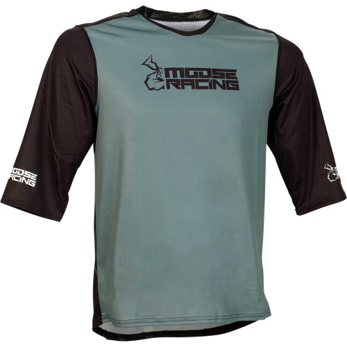 MOOSE RACING 50200241 Moose Racing Mtb 3/4-Sleeve Jersey - Black - Xl 5020-0241