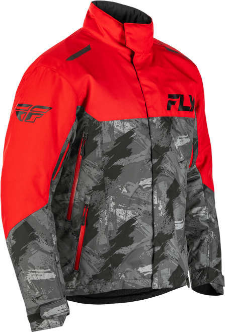 Fly Racing Snx Pro Jacket Red/Black Lg 470-5409L
