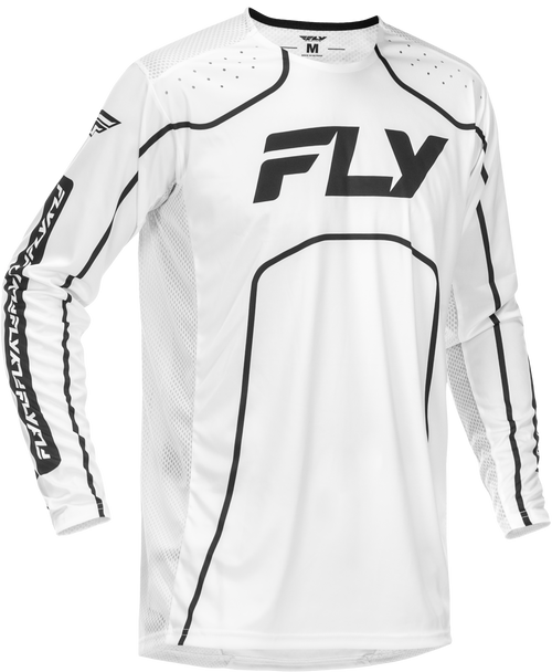 Fly Racing 379-054M Fly Racing Rayce Bicycle Jersey White/Black Md 379-054M