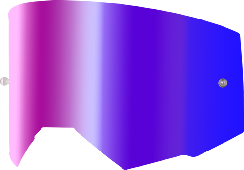 Fly Racing 37-5438 Fly Racing Zone Elite Injctd Lens W/ Post W/ Iridescent Red Mir/Smk Lens 37-5438