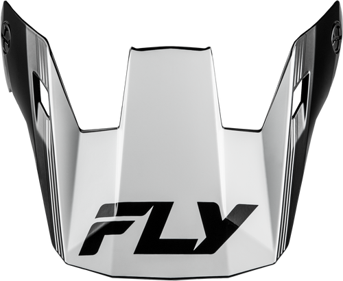 Fly Racing 73-8620VY Fly Racing Yth Rayce Repeat Helmet Visor Black/White Ys-Yl 73-8620Vy