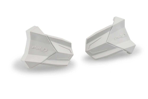 Puig 3148B Puig Rubber End Replacement Frame Slider R19 Pair White 3148B