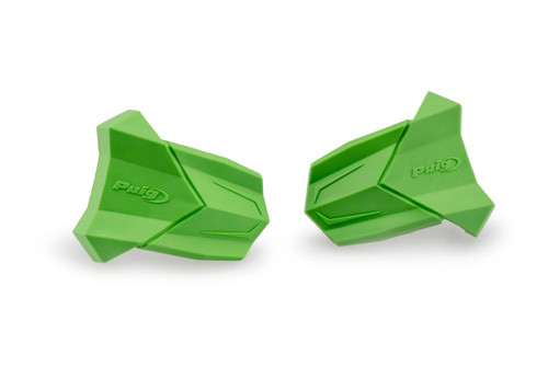 Puig Rubber End Replacement Frame Slider R19 Pair Green 3148V