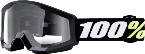 100% Strata Mini Goggle Black Clear Lens 50033-00004