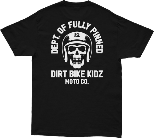 Dbk YT-FPINNED-S Dbk Fully Pinned Youth Tee Black Ys Yt-Fpinned-S