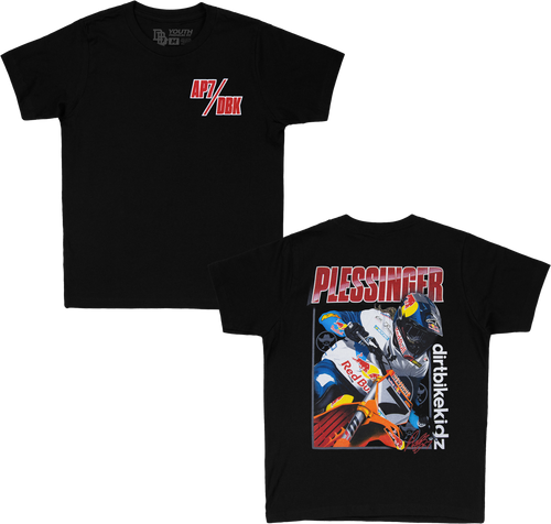 Dbk YTAP-HOLESHOT-XL Dbk Ap7 Holeshot Youth Tee Black Yx Ytap-Holeshot-Xl