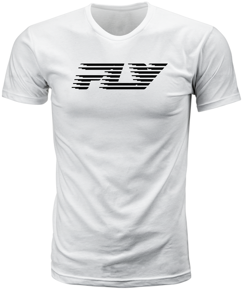 Fly Racing 354-0401M Fly Racing Fly Fast Tee White Md 354-0401M