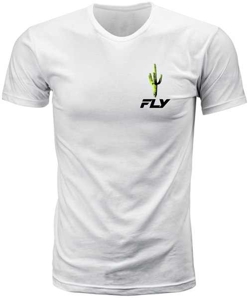 Fly Racing Fly Desert Tee White Lg 354-0411L