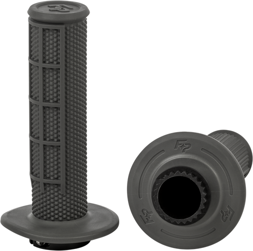 Fire Power 24-0202 Fire Power Control Mx Lock-On Grips Grey Half Waffle 24-0202