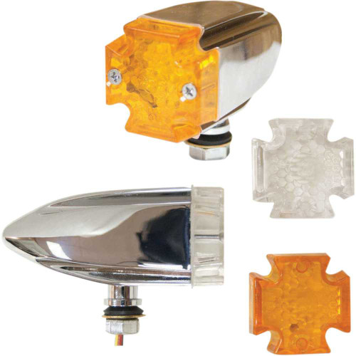 EMGO 6199150 Emgo Led Maltese Deco Lights - Amber And Clear Lens 61-99150