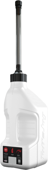 TUFF JUG WUASVS10 Tuff Jug Utility Container White W/ Autostop Spout 2.5 Gal Wuasvs10