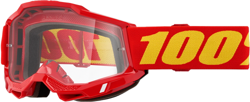100% Accuri 2 Junior Goggle Red Clear Lens 50024-00013