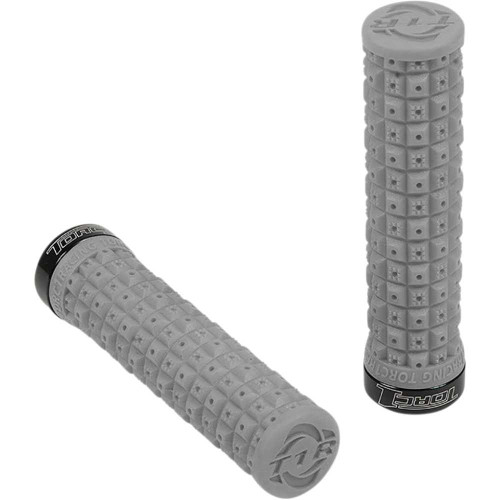 TORC1 27500702 Torc1 Grips - Defy - Lock-On - Soft Gray/Black 2750-0702