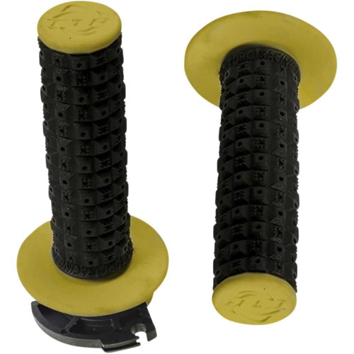 TORC1 26500206 Torc1 Grips - Defy - Lock-On - Black/Yellow 2650-0206