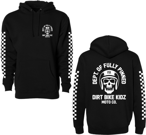 Dbk Fully Pinned Hoodie Black Md Ah-Fpinned-M