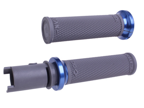 Odi Lock-On Ruffian Grips Graphite/Blue Cvo `23-24 V30Htch-U