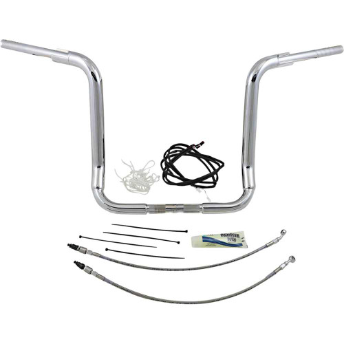 FAT BAGGERS INC. 809516 Fat Baggers Inc. Handlebar Kit - Rounded Top - 16" - Chrome 809516