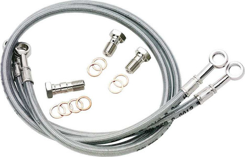 Gbrakes FK003D445-3 Gbrakes Brake Line Front Silver Kaw Fk003D445-3