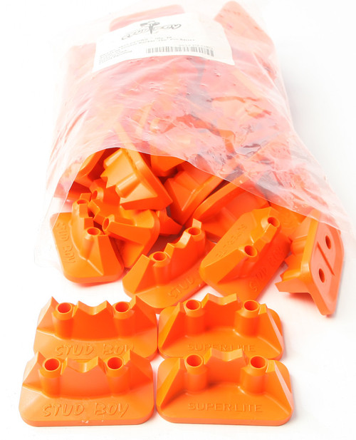 Stud Boy Super-Lite Pro Series Double Backers .75" 48/Pk Orange 2522-P2-Org