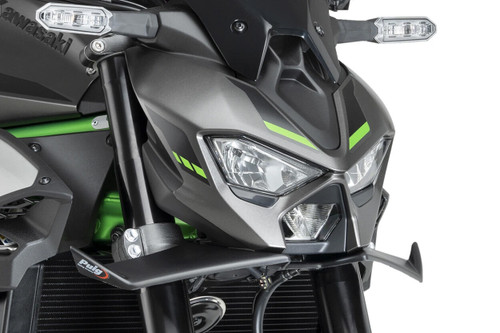 Puig Downforce Front Spoiler Matte Black Kaw 22446J