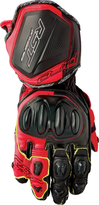 Rst 103715RED-11 Rst Pro Series Gp D3O Gloves White/Red Leather Xl 103715Red-11