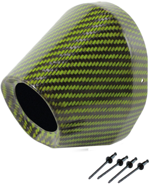 PRO CIRCUIT PC4022-0009 Pro Circuit Carbon End Cap Green 1 3/4" I.D. Pc4022-0009