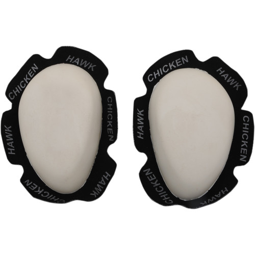 Chicken Hawk Racing Knee Sliders - White Ks-Wht