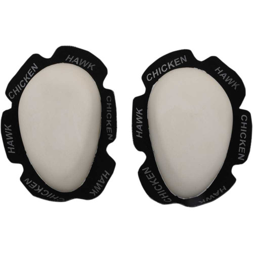 CHICKEN HAWK RACING KSWHT Chicken Hawk Racing Knee Sliders - White Ks-Wht