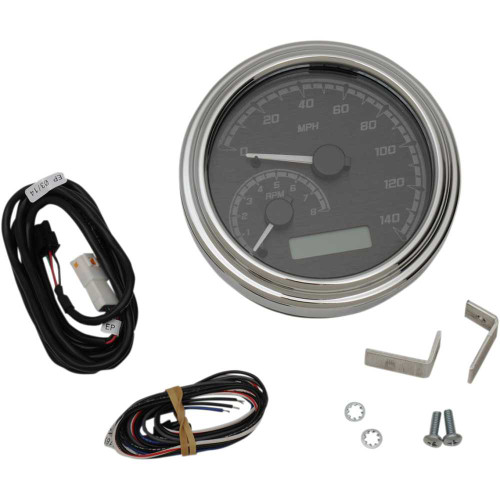 DAKOTA DIGITAL MVX2011KGC Dakota Digital Mvx Series Analog Gauge System - Black/Gray/Chrome Mvx-2011-Kg-C
