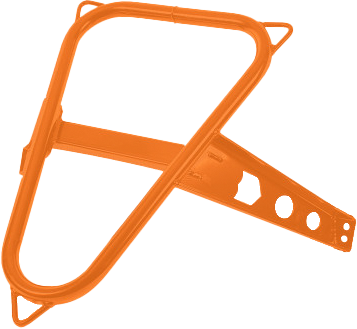 Pro Armor Spare Tire Mount Orange Pol P141U300Or-446