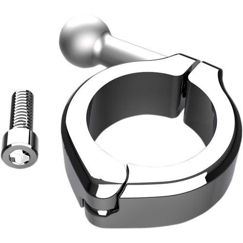 CIRO 50130 Ciro Aluminum Clamp Kit - Ball Mount - 1-1/4" Handlebars - Chrome 50130
