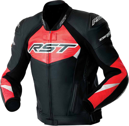 Rst Tractech Evo D3O Jacket Blk/Flo Red Leather Xl 103635F.Red-46
