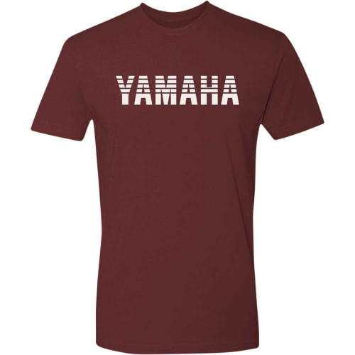YAMAHA APPAREL NP21SM1965M Yamaha Apparel Yamaha Heritage T-Shirt - Maroon - Medium Np21S-M1965-M