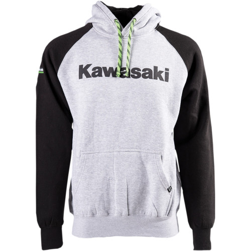 Factory Effex Kawasaki Standard Hoodie - Black/Heather - Large 23-88104