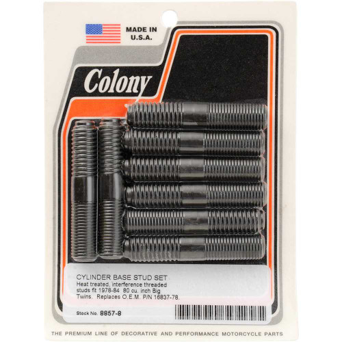 COLONY 88578 Colony Cylinder Stud Set - '78-'84 Big Twin 8857-8