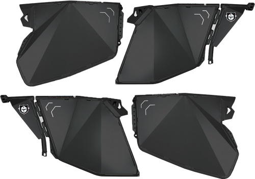 Pro Armor Traditional Half Doors Solar Black Pol P144D000Slr