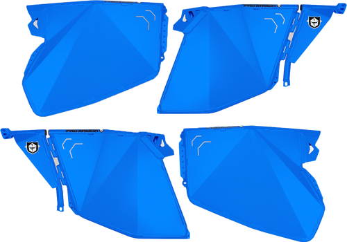 Pro Armor Traditional Half Doors Voodoo Blue Pol P144D000Vb-689