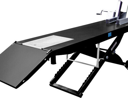 Ideal Pneumatic  Motorcycle Lift W/ Rear Drop Panel  1000 Lbs. M-1000C-Blk